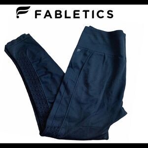 Fabletics black stretchy leggings size medium